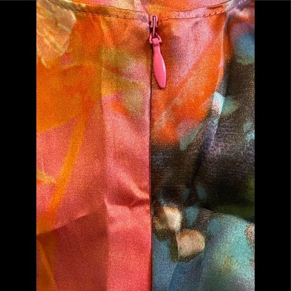 Moschino CheapandChic Floral Watercolor Silk Dress - Picture 9 of 13